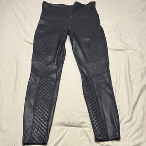 Black Faux Leather Leggings